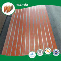 17mm pvc laminated mdf slatwall panel with aluminum insert